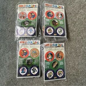 Burger King Kids Club Caps Vintage 1993 Z-Bots Figures Sealed Lot Of Four